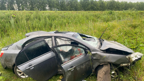 Водитель Geely пострадал в ДТП на трассе в Самарской области 7 июля