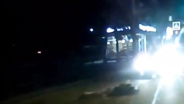 «Швырнуло на несколько метров»: ночной наезд на пешехода у СГЭУ попал на видео