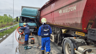 Под Самарой 14 мая столкнулись два большегруза