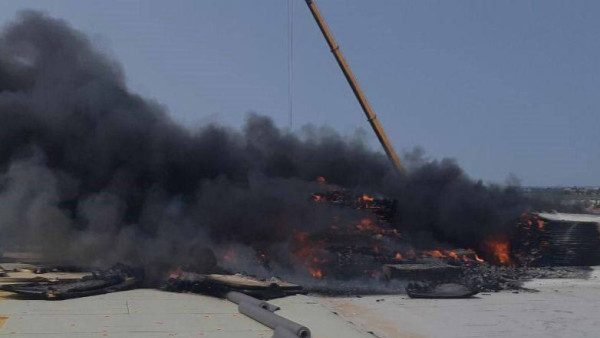 В индустриальном парке "Преображенка" под Самарой 6 июня вспыхнул крупный пожар