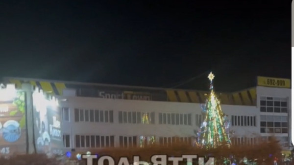 В Самарской области установили первую новогоднюю ёлку