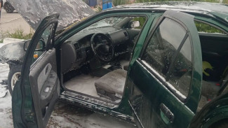В Самарской области во время движения загорелся автомобиль