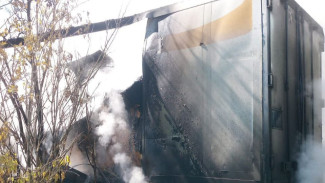 Под Самарой водитель сгорел после столкновения Skoda и фуры Renault