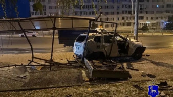 Полиция рассказала, кто в Самаре ночью снёс остановку «Метро Алабинская»