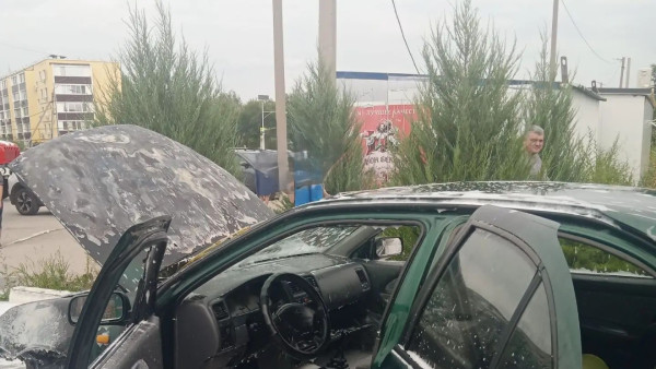 В Самарской области во время движения загорелся автомобиль