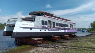 Катамаран «Сириус Альфа» на 300 пассажиров спустили на воду в Самаре