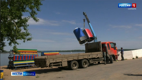 Пляжи Самары начали оснащать детскими площадками и новыми элементами благоустройства