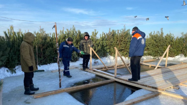 В Самаре готовят купель на Полевом спуске к Крещению