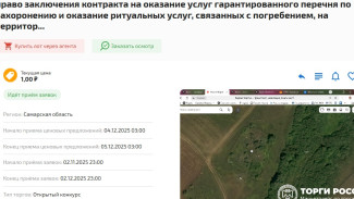 В Самарской области монополию на похороны продают за 1 рубль