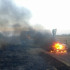 Под Самарой Нива вспыхнула прямо во время движения