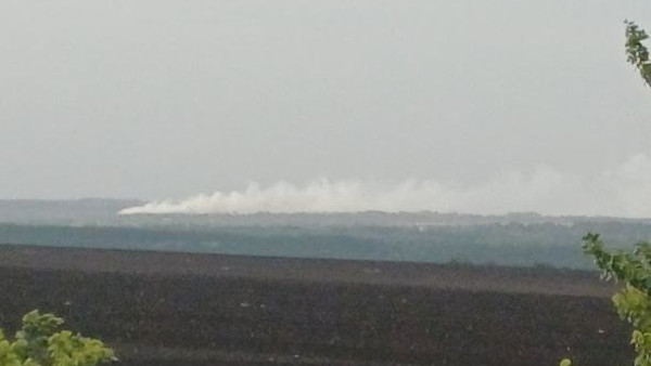 В Самарской области загорелся мусорный полигон