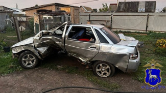 В Самарской области водитель ВАЗ 21103 вылетел в кювет