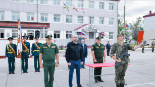 В Самаре первые военнослужащие научно-производственного подразделения Вооруженных сил РФ приняли военную присягу