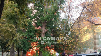 В Самаре тушат крупный пожар у "Безымянского рынка"