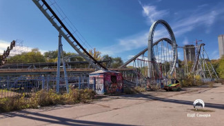 Появились кадры последствий сноса американских горок в самарском парке «Дружба»