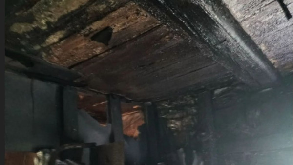 Появились кадры утреннего пожара под Самарой 1 октября