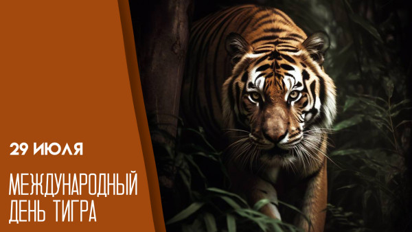 29 июля - Международный день тигра: авторские открытки и полосатые поздравления