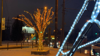 Новогоднюю иллюминацию с дорог в Самаре должны снять до 20 марта