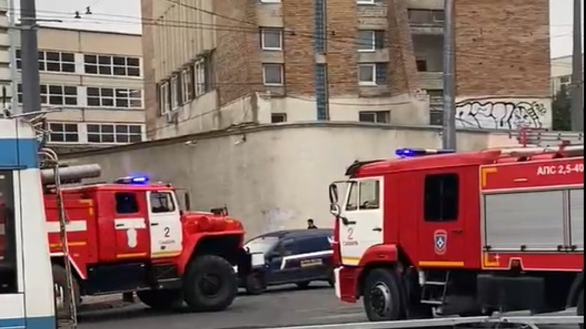 В Самаре к колледжу железнодорожного транспорта стянули пожарную технику –  Новости Самары и Самарской области – ГТРК Самара