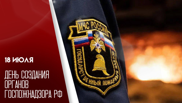 18 июля — День создания Государственного пожарного надзора
