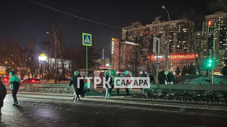 В Самаре популярная улица осталась без света