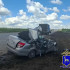LADA GRANTA смяло в гармошку после ДТП с грузовиком под Самарой