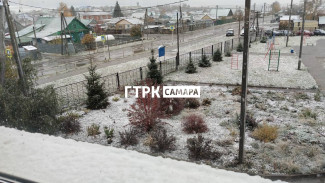 В Самарской области раньше прогнозов выпал первый снег