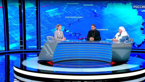 «Актуальное интервью»: Протоиерей Алексей Гладун и главная сестра Самарского епархиального Елисавето-Варваринского сестричества Ольга Васильева