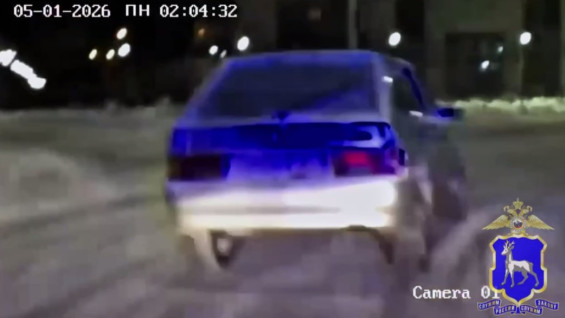 Появились кадры погони за подростоком на автомобиле без номеров в Самаре