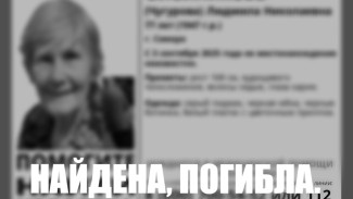 Завершились поиски 77-летней женщины из Самары