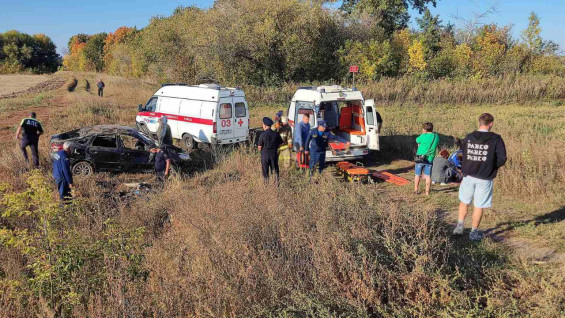 В ДТП с LADA Granta под Самарой пострадали два человека 