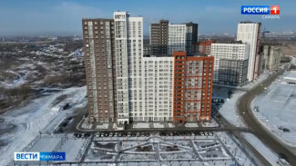 В южной части Самары продолжается активное строительство жилых комплексов 