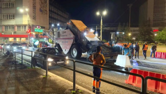 На Московском шоссе в Самаре начали укладывать асфальт