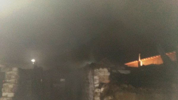 В Нефтегорском районе загорелась баня