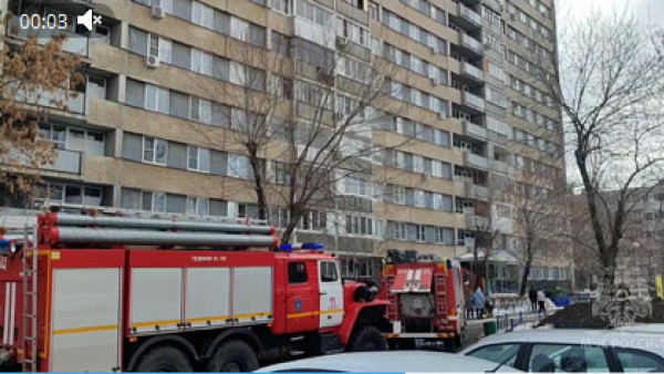 Кадры спасения семерых человек из огня в Самарской области