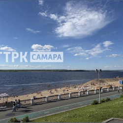 На второй очереди набережной Самары началась выгрузка свежего песка