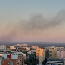 Пассажирский автобус сгорел дотла на Московском шоссе в Самаре
