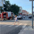 Пожарные машины встали на трамвайных путях из-за задымления в Доме специалистов в Самаре