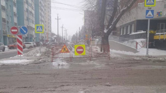 В центре Самары временно перекрыли улицу Ленинскую