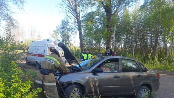 В Самарской области опрокинулась на обочину вазовская легковушка 