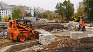 В Самаре продолжается благоустройство исторической Хлебной площади
