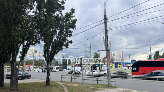 В Самаре на проспекте Кирова оборвалась линия электропередач 16 июля