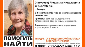 В Самаре разыскивают 77 летнюю женщину в коричневой кофте