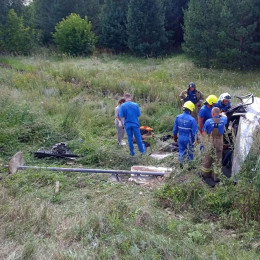 Под Сызранью водитель и пассажир пострадали в опрокинувшемся ВАЗ-2114