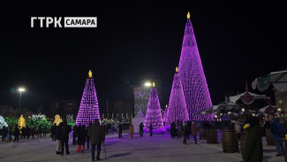 Самара встретила Новый год на главной площади города 