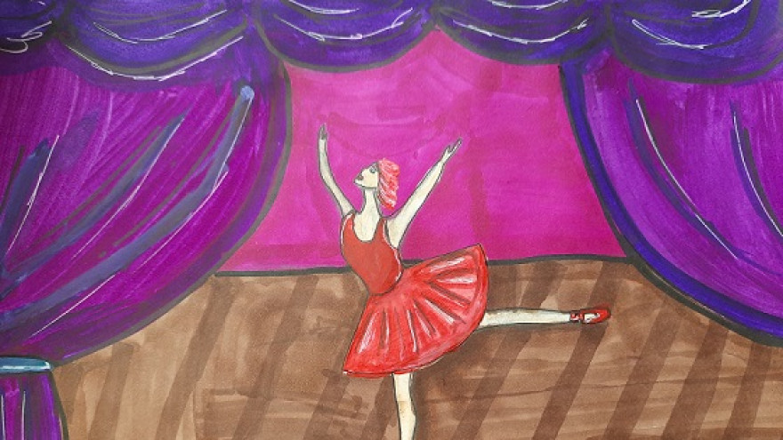 Балерина на сцене