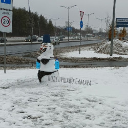 Жителей Самары сразил наповал эротический снеговик