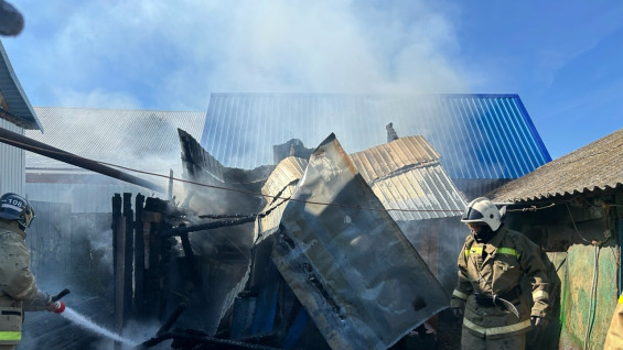 В Самарской области утром 6 августа сгорела баня