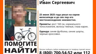 В Самарской области разыскивают 14-летнего Ивана Буянова на велосипеде