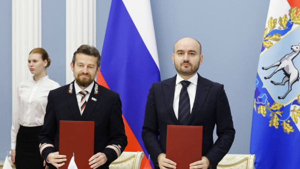 Губернатор Вячеслав Федорищев подписал соглашение о взаимодействии региона с Российскими железными дорогами